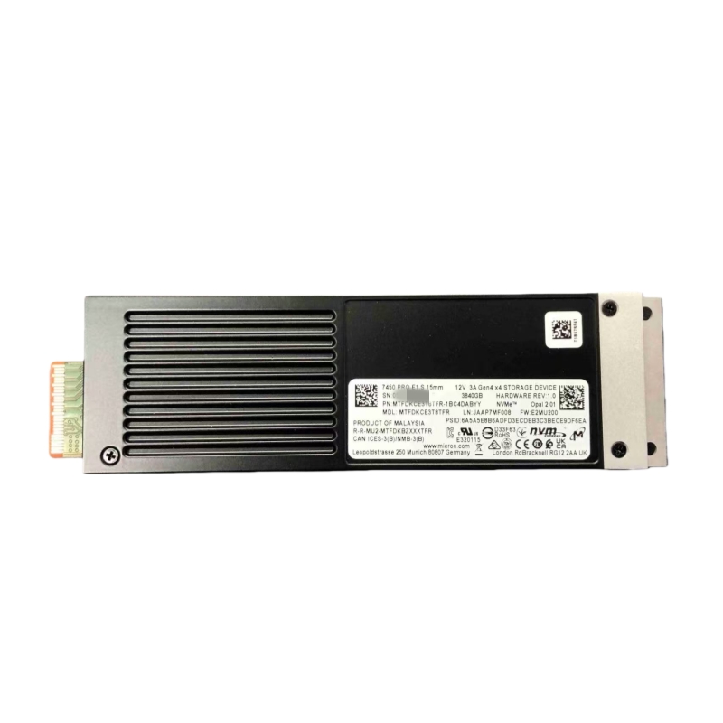 Оригинальный твердотельный накопитель Micron MTFDKCE3T8TFR-1BC4DABYY 3,84 ТБ E1.S EDSFF для серверов серии 7450, PCIe4 NVMe, корпоративного назначения.